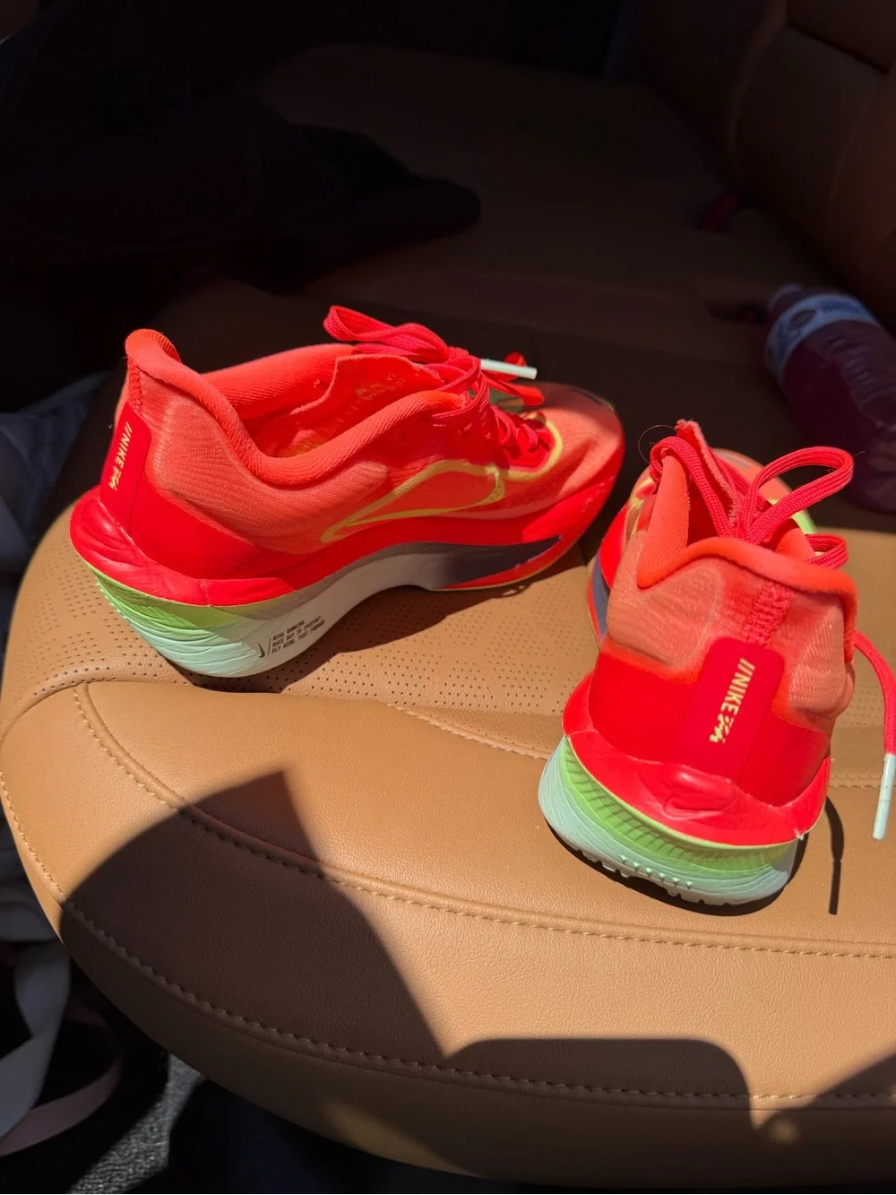 Nike Neon Orange Running Shoe with Interior Logo Tag